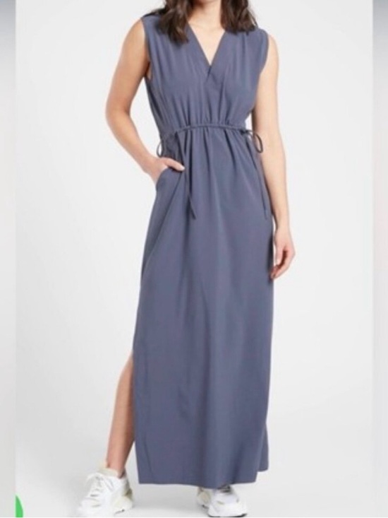Athleta Dresses & Skirts - Athleta Sleeveless V-Neck Maxi Dress in Slate